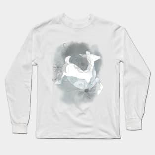 Deer Abstract Sketch Composition Long Sleeve T-Shirt